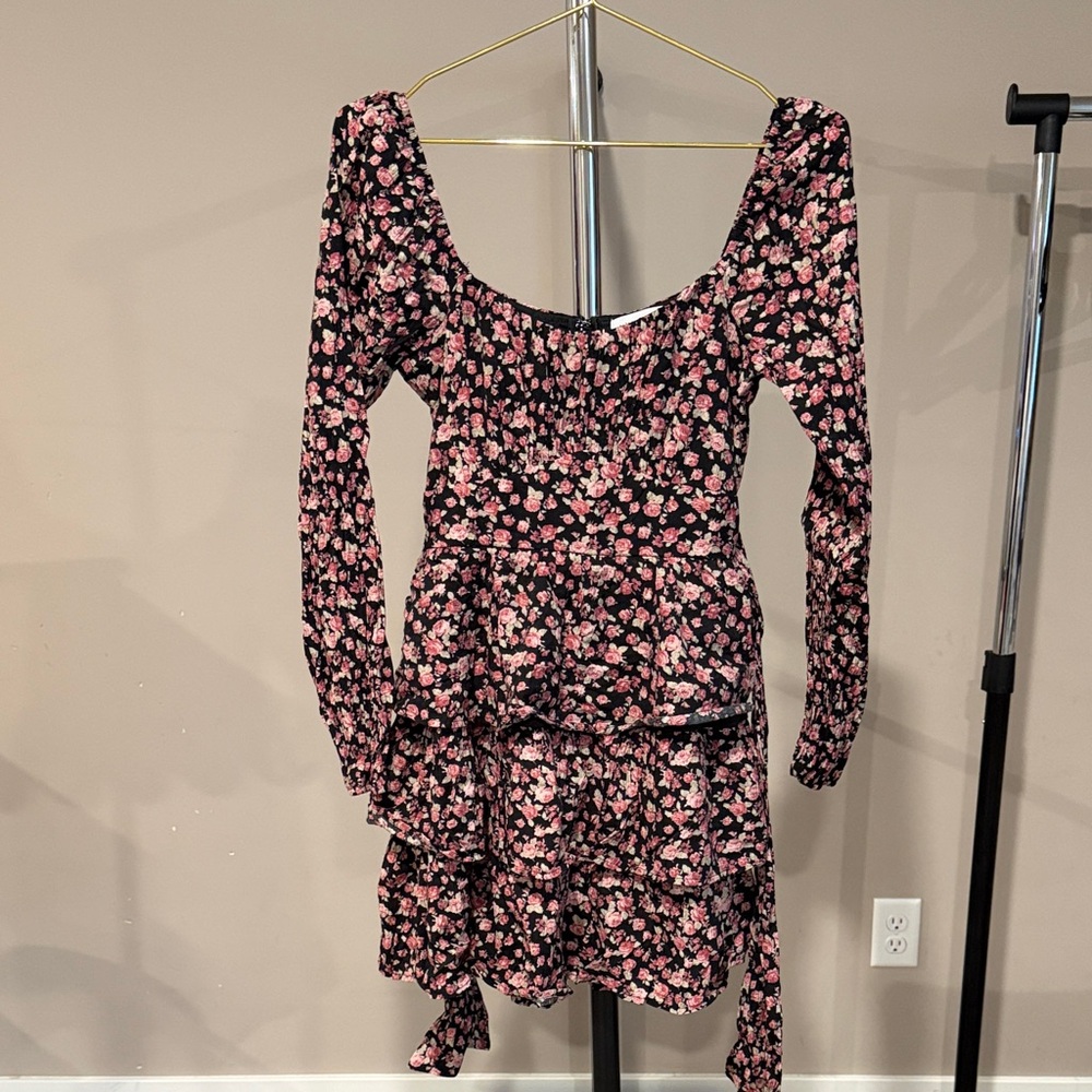 Altar'd State Pink Floral Mini Dress